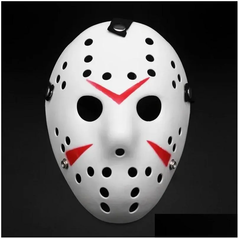 black friday party masks jason voorhees freddy hockey festival full face pure white pvc for halloween masks 1010