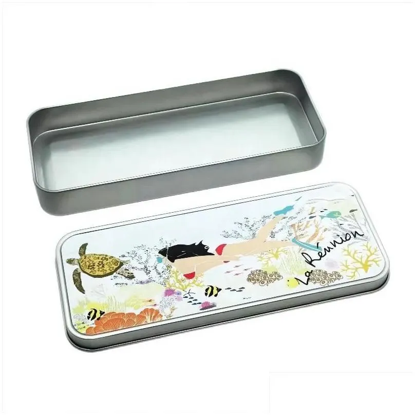 party favor sublimation pencil cases aluminum metal heat press blank school student pencil boxes fy5669