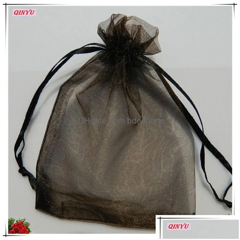 Party Decoration 100Pcs 7X9 Cm Organza Sheer Gauze Jewelry Bags Packing Dable Wedding Gift Sachet 5Zsh3123489823 Drop Delivery Home Ga Dhdcm