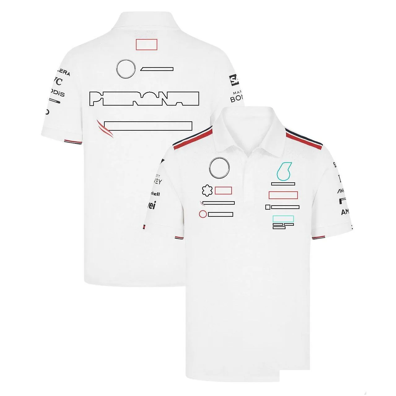 2024 new f1 racing suit t-shirt formula one team summer short-sleeved polo shirt clothes men`s customization
