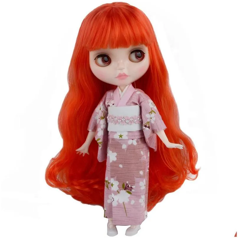 Blythes Doll 16 Joint Body 30Cm Blyth Toys Natural Shiny Face With Hands And Diy Fashion Dolls Girl Gift 220707 Drop Delivery Dhqdl