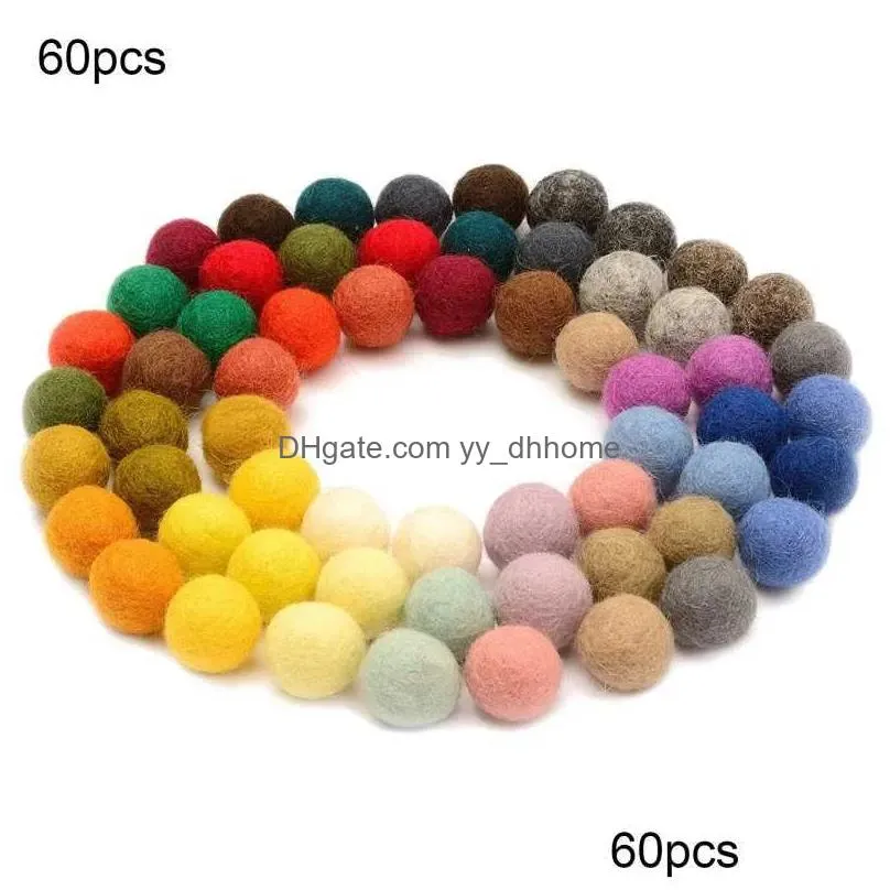 240pcs felt balls wool ball 40 colors handmade felt for vesicles in bulk for felt and garland diy y08165790251