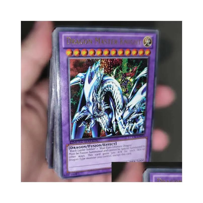 card games 72pcs yu gi oh anime english card wing dragon  soldier sky dragon flash card game collection cards childrens gifts