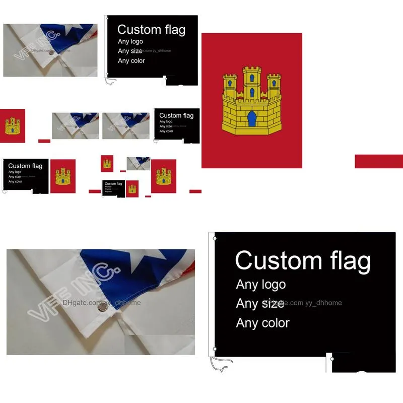 spain spanish castillala mancha flag 3ft x 5ft polyester banner flying 150 90cm custom flag outdoor9094830