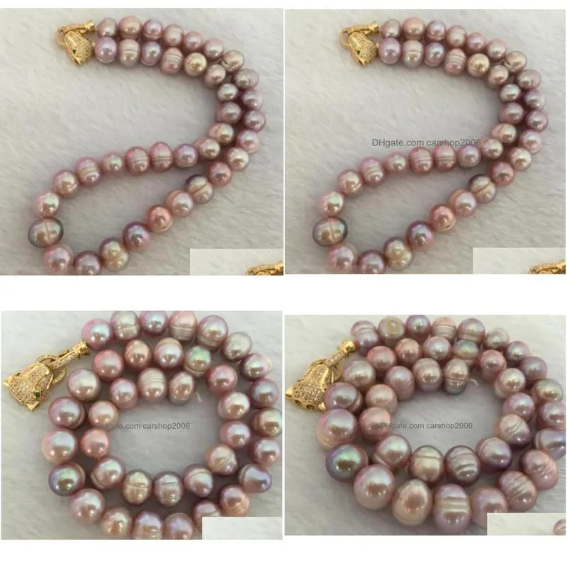 chains gorgeous 12 -13mm south sea baroque lavender pearl necklace 18
