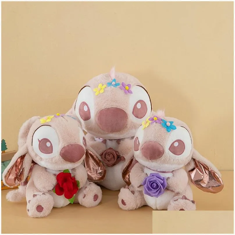 wholesale cute flowers valentine gifts stuffed toys children`s games playmate bedroom decoration claw machine prizes kid birthday gift