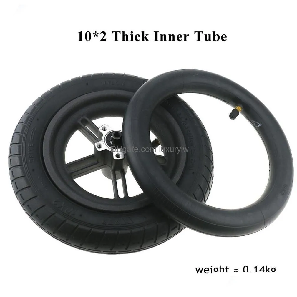 Skateboarding 10 Inch Electric Scooter Tire 10X2 Inflation Wheel Tyre Inner Tube Skateboard Durable Accesstory Drop Delivery Sports Ou Dhxrs