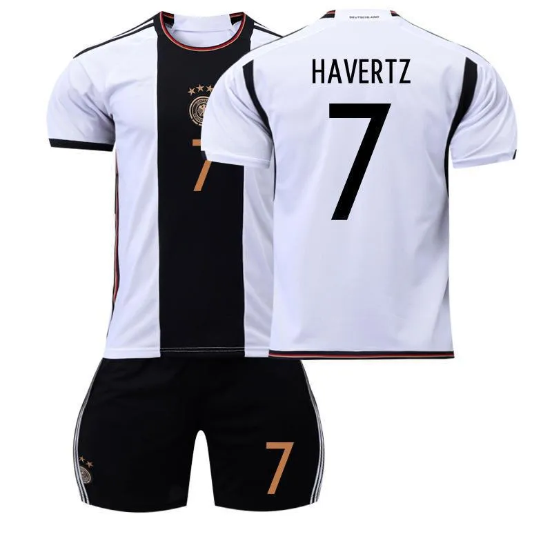 23 Germany home jersey No. 13 Muller 19 Sane 7 Haverz 8 Kroos football suit set