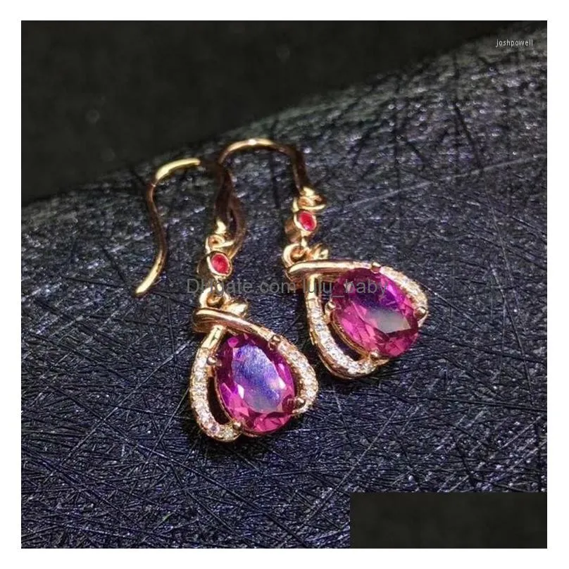 dangle earrings opal drop earring 0.5ct 2pcs gemstone 925 sterling silver natural real fine jewelry j19011003
