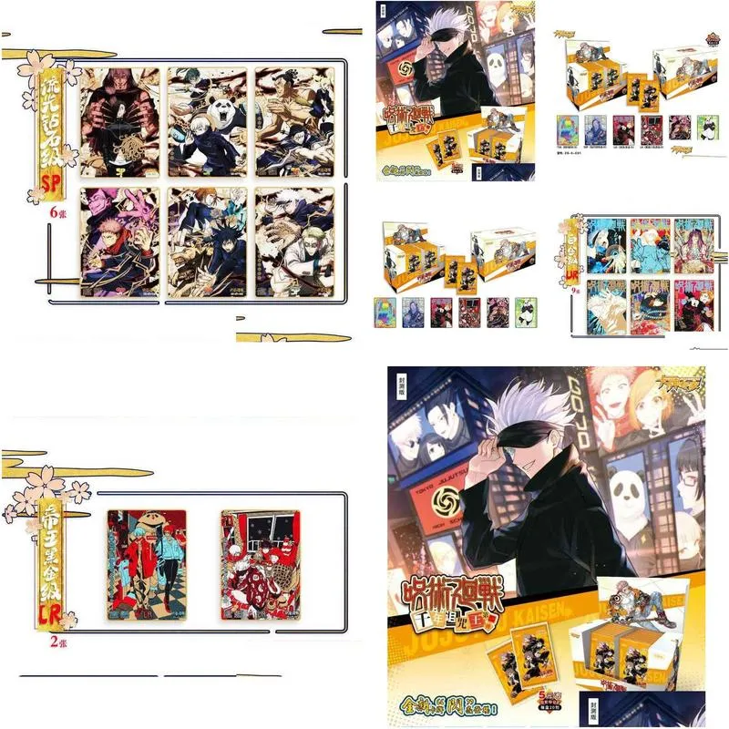 card games jujutsu kaisen playing cards board games children child toy christmas anime gift game table christma toys hobby collectibles