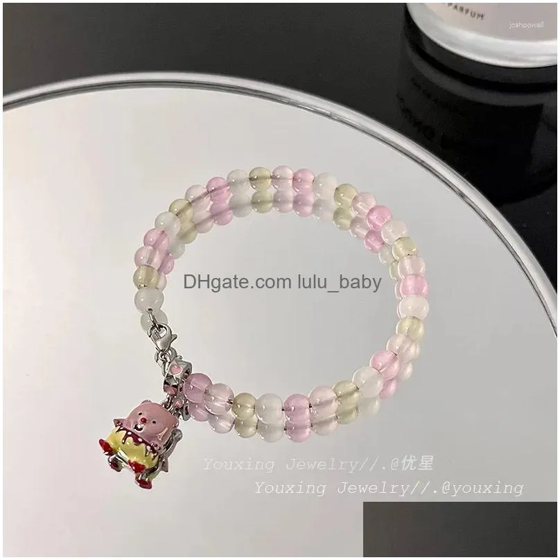 strand cute little beaver lubby loopy korean bracelet niche design collarbone chain womens personalized