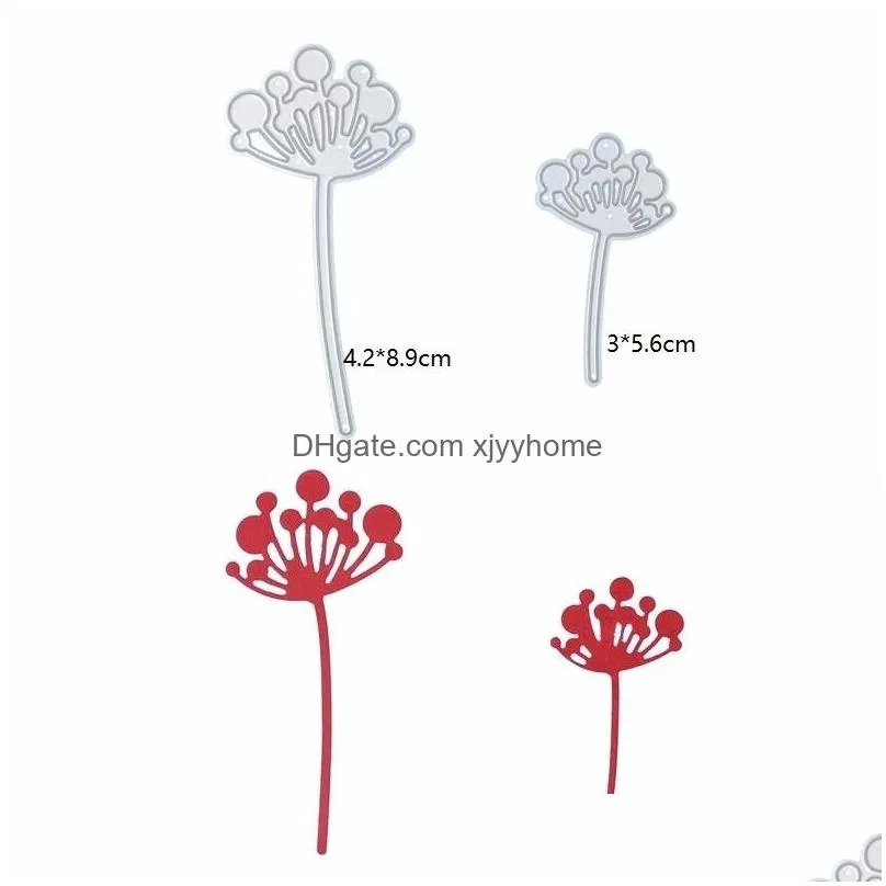 Craft Tools 2 Pcs Dandelion Metal Cutting Dies For Diy Scrapbook Po Album Paper Card Creation Decor Embossing Stencil Craft Tool Chri2 Dhpls