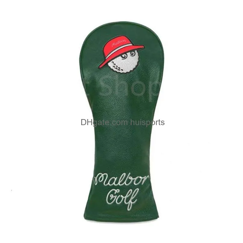 other golf products 4 colors fisherman hat golf club 1 3 5 wood headcovers driver fairway woods cover pu leather head covers golf putter cover