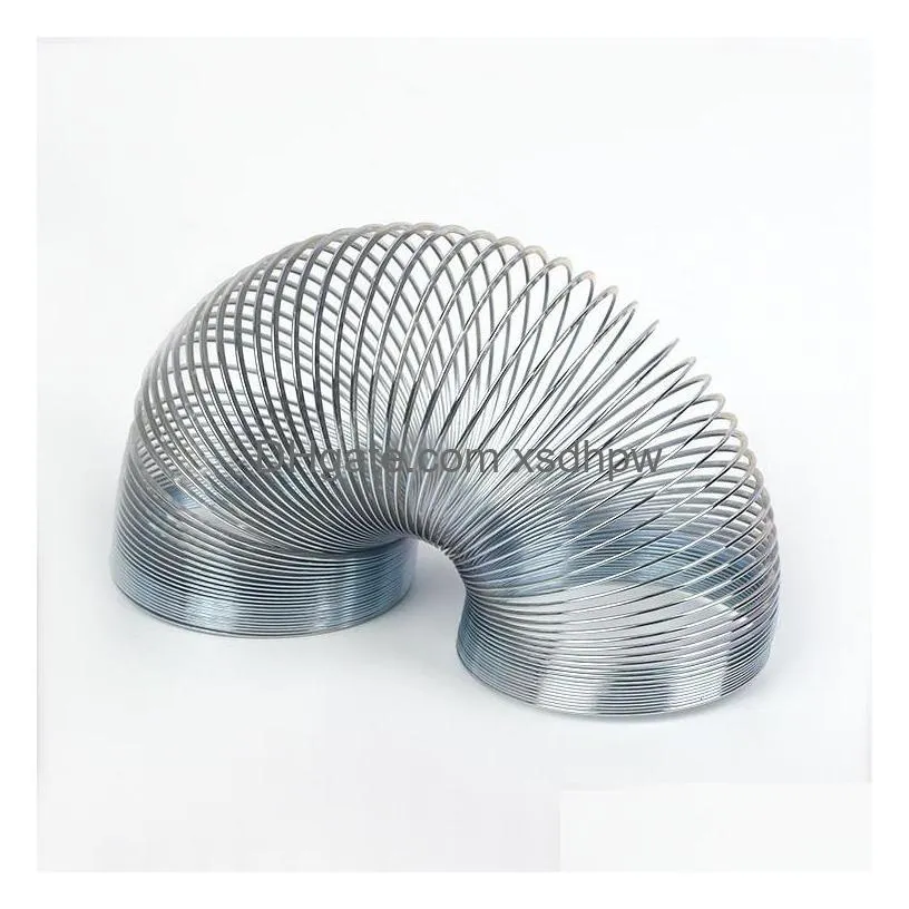 slinky walking spring metal decompression toys party gifts gifts wholesale toys suitable for 5 year old girls and boys