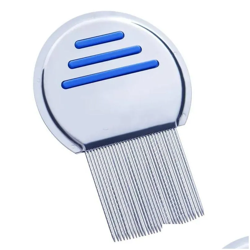 stainless steel terminator lice comb nit kids rid headlice super density teeth remove nits combs metal brushes removal