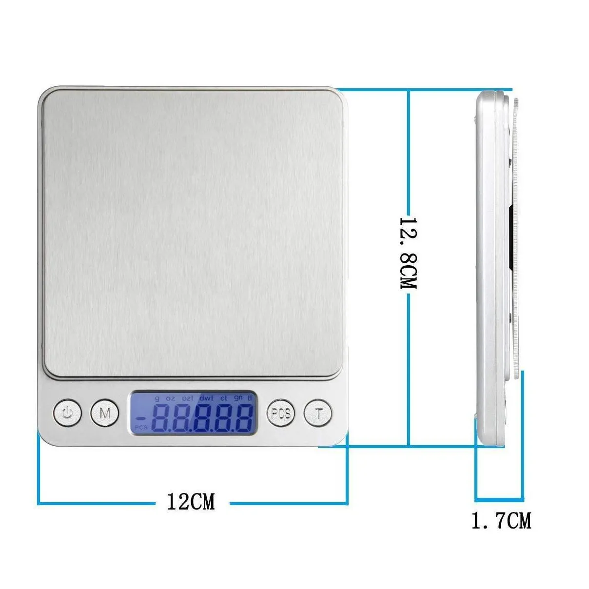 Weighing Scales Wholesale 1000G/0.1G Lcd Portable Mini Electronic Digital Scales Pocket Case Postal Kitchen Jewelry Weight Nce Drop De Dhr3A