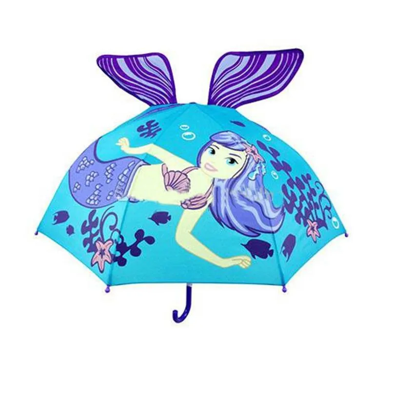 Rain Gear 33 Styles Lovely Cartoon Animal Design Umbrella For Kids Children High Quality 3D Creative Baby Sun Drop Delivery Baby, Kids Dhadz