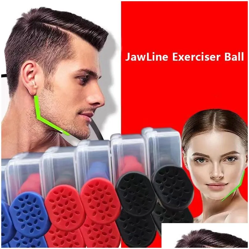 Fitness Balls Exerciser Ball Jaw Muscle Toner Trainin Antiaging Foodgrade Silica Face Chin Cheek Lifting Slimmin 230904 Drop Delivery Dh48M