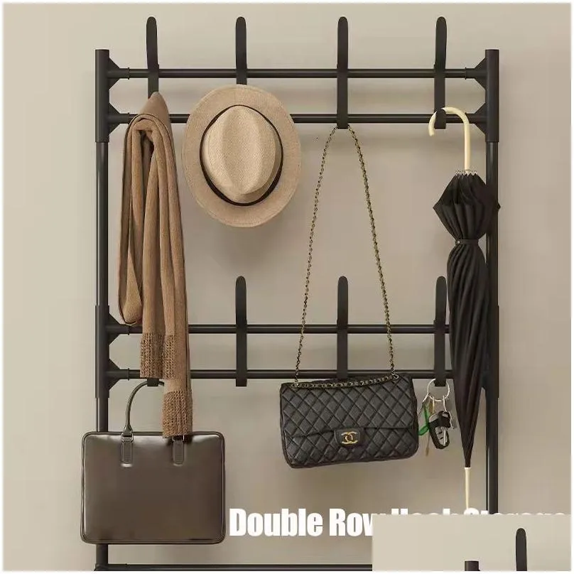 storage holders racks multiayer shoe rack diy clothes hanger coat clothing drying organizer home dorm furniture hat hangers 230529