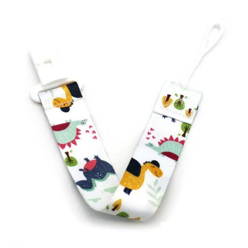 Pacifier Holders&Clips# Sublimation Baby Pacifier Clips With Metal Clip Blank White Dummy Holder For Boys And Girls Fits Most Soothers Dhi0R