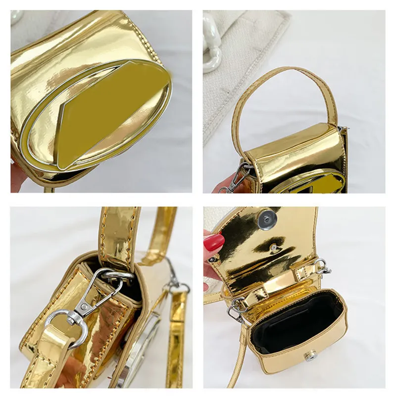 Die Niche Design mini Dingdang Bags Designer Womens Underarm Bags Luxury Small Square Handbag Classic Crossbody Shoulder Bags CSD2403062