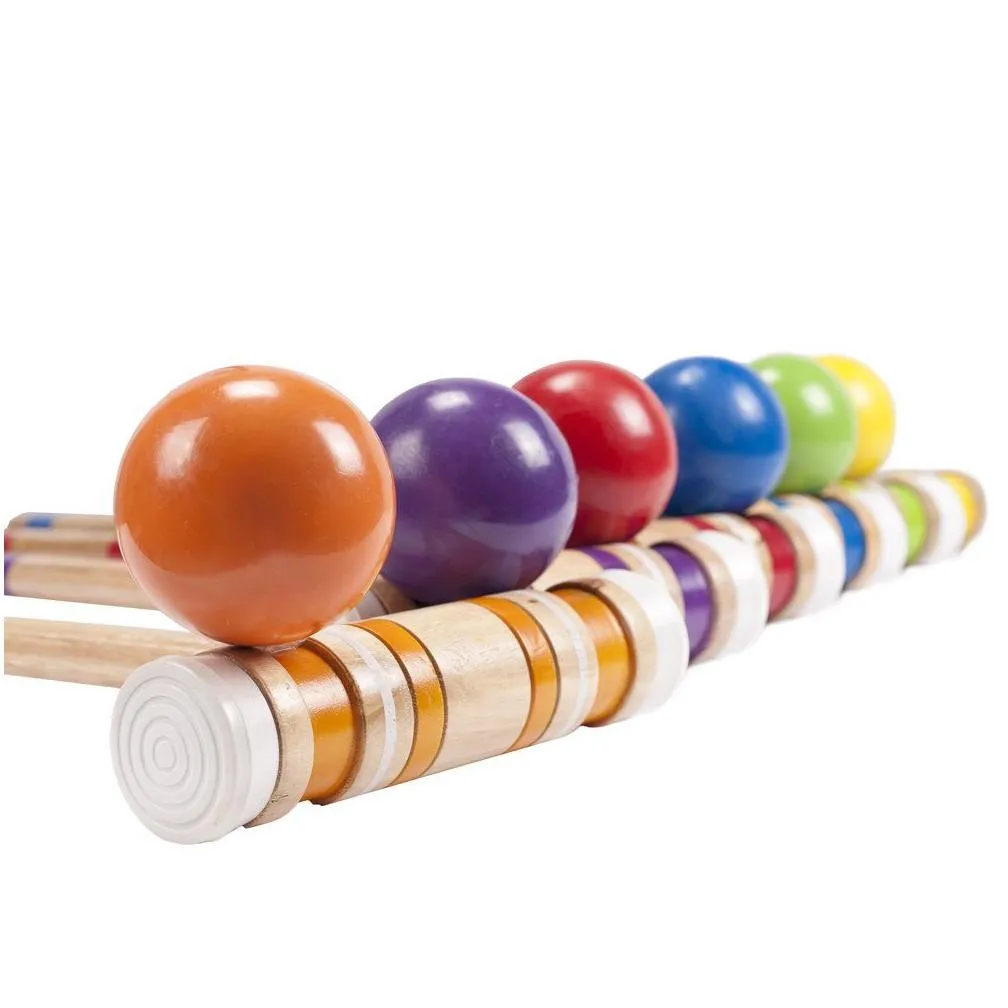 Outdoor Games & Activities Complete Croquet Set With Carrying Case 6 Players By Drop Delivery Sports Outdoors Leisure Sports Games Dhewp