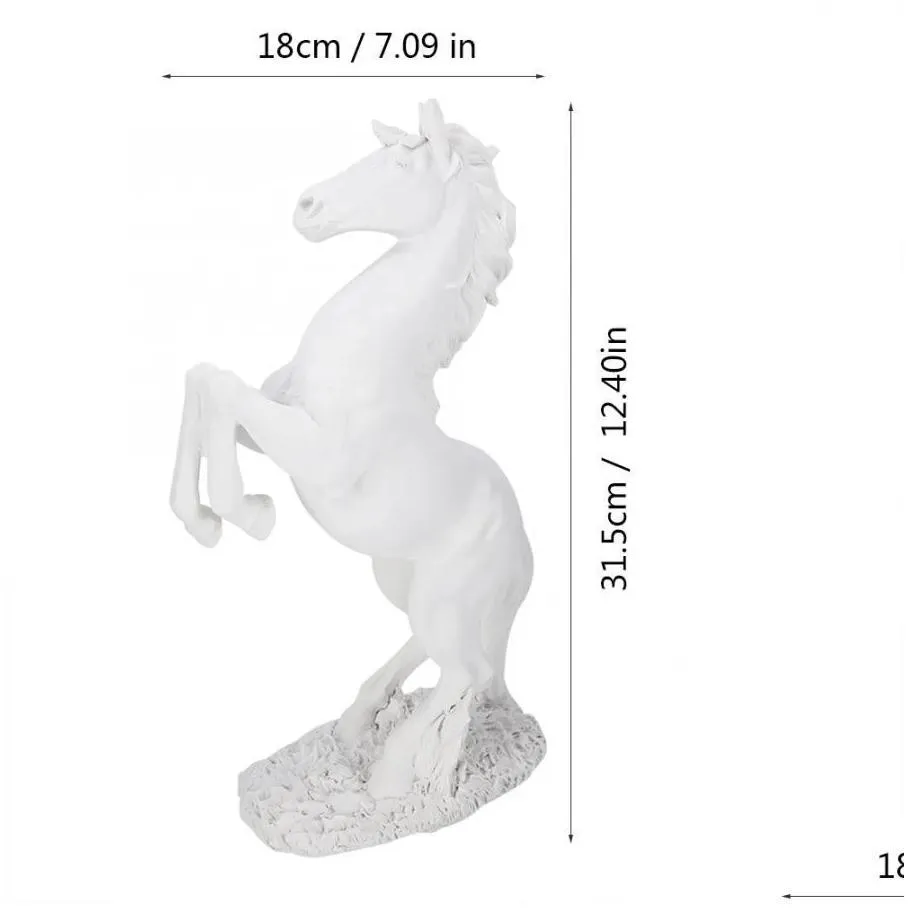 Novelty Items European Style Horse Scpture Home Desk Decor Ornament P Ograph Props Room Wall Vintage Figurine Craft T200710 Drop Deliv Dhsrk