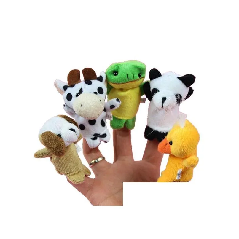 Finger Toys 10Pcs/Set Cartoon Animal Finger Puppet Baby P Toys For Children Favor Gift Family Dolls Kids Toy Drop Delivery Toys Gifts Dho97