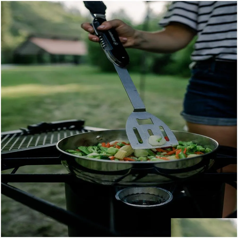 Camp Kitchen Heavy Duty - Stainless Steel Clad Cook Set Drop Delivery Sports Outdoors Camping Hiking Hiking And Camping Dhtkt