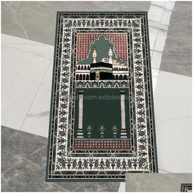 carpets carpets muslim thickened pilgrimage mat islamic worship blanket hui prayer flannel adult children religious feltcarpets