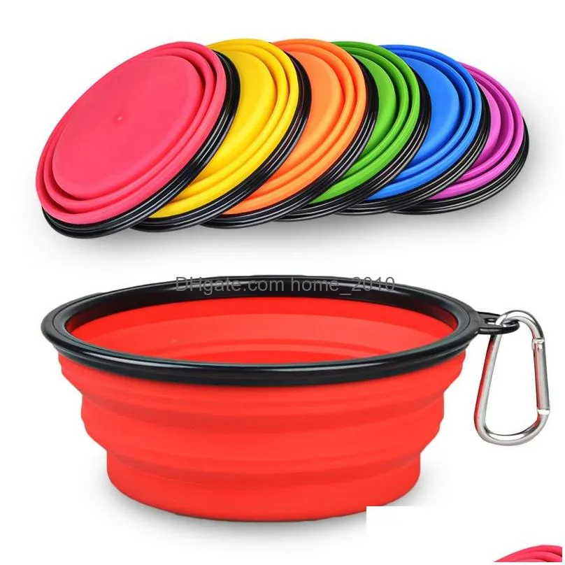 fancy design food grade silicone dog food foldable bowl travel collapsible pet cat feeding eco friendly bowls water dish 4485229