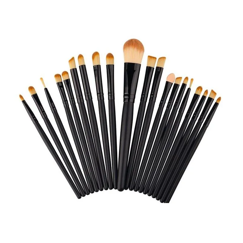 Makeup Brushes High Quality 20Pcs Makeup Brushes Sets Powder Foundation Eyeshadow Brush Kits Make Up Professional Beauty Drop Delivery Dhmqd