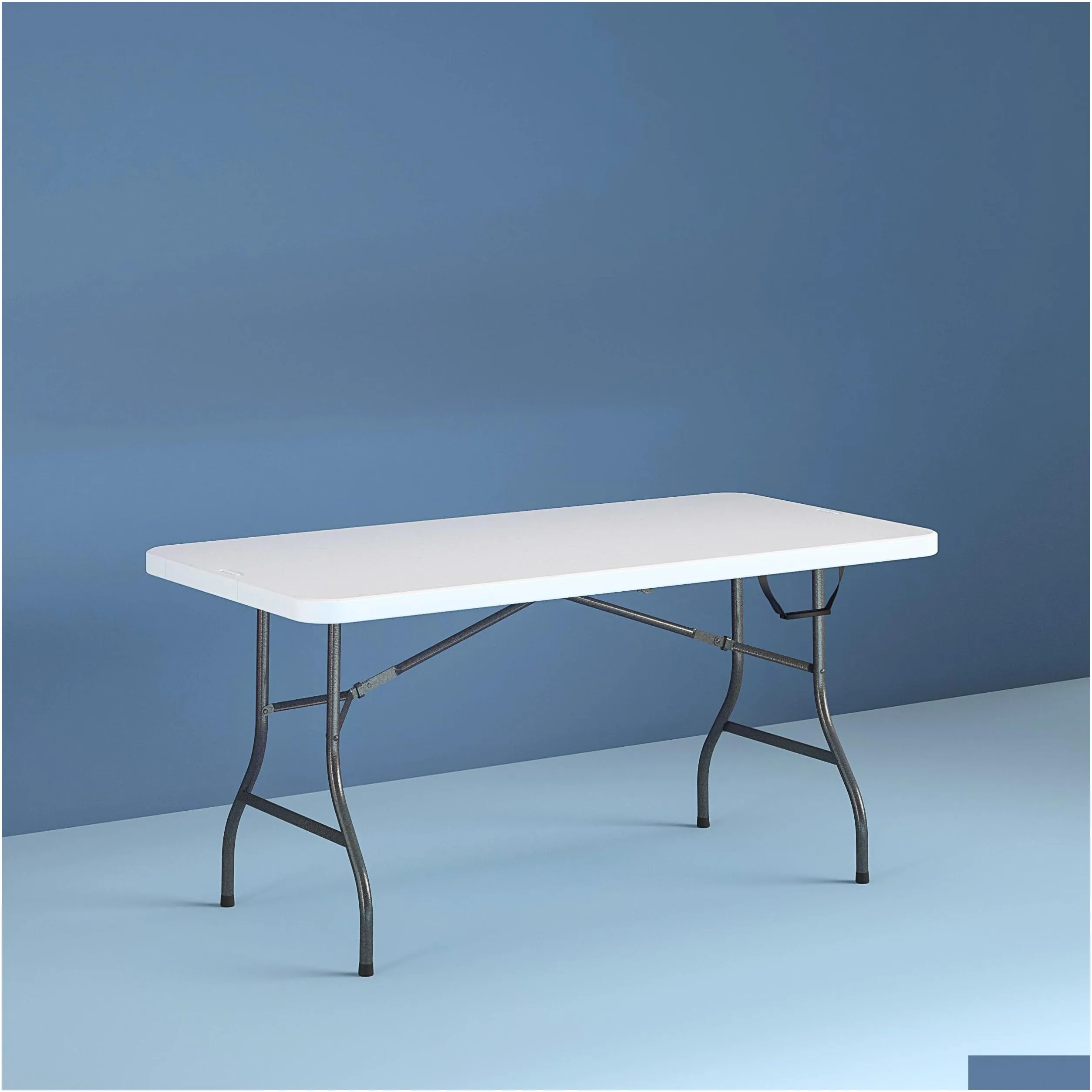 Camp Furniture 6 Foot Folding Table In White Le Drop Delivery Sports Outdoors Camping Hiking Hiking And Camping Dhxu0