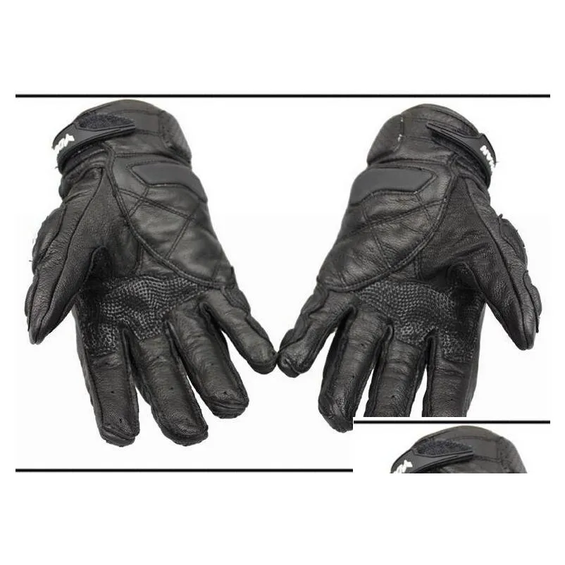 Motorcycle Gloves Duhan Motorcycle Leather Gloves Male Fl Finger Offroad Racing Carbon Fiber Motorbike Drop Resistance M L Drop Delive Dh07R