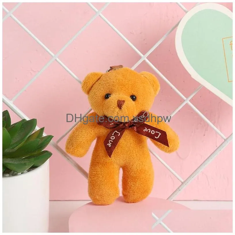 little bear doll pendant plush toy keychain creative doll small gift wholesale bag accessories wholesale