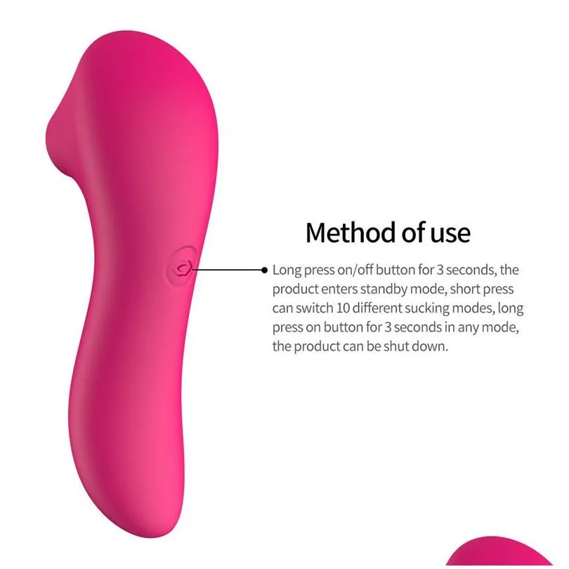 Full Body Massager Sucker Clitoris Powerf Sucking Vibrator Female Clit Nipple Oral Vacuum Stimator Masr Toys Adts Goods For Drop Deliv Dhxl3