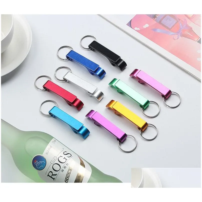 Openers Aluminium Portable Can Opener Key Chain Ring Cans Openers Restaurant Promotion Gifts Kitchen Tools Birthday Gift Party Supplie Dhgmg