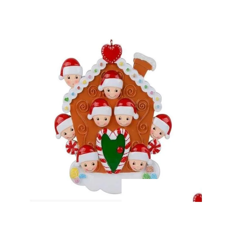 2023 festive christmas ornaments decorations quarantine survivor resin ornament creative toys gift tree decor mask snowman sanitized