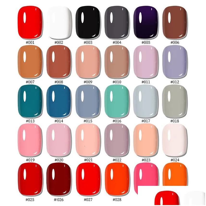 Nail Polish Gairriy 15Ml Gel 60 Set With Color Board Glitter Soak Off Uv Led Semi Permanent Varnish Art Salon Accessories 230712 Drop Dhm6T