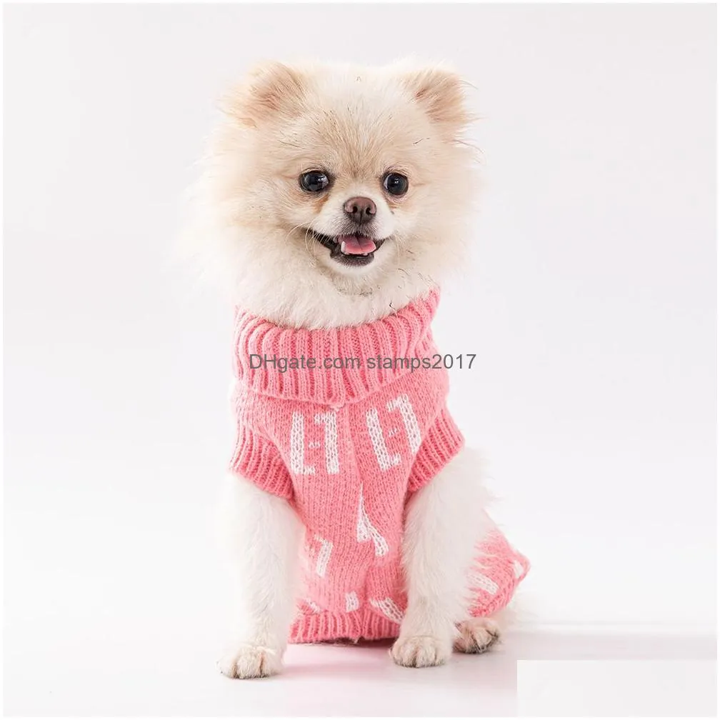 all-match pet clothing turtleneck fashion sweater pomeranian dog clothes suitable for small and medium size dogs and cat clothing