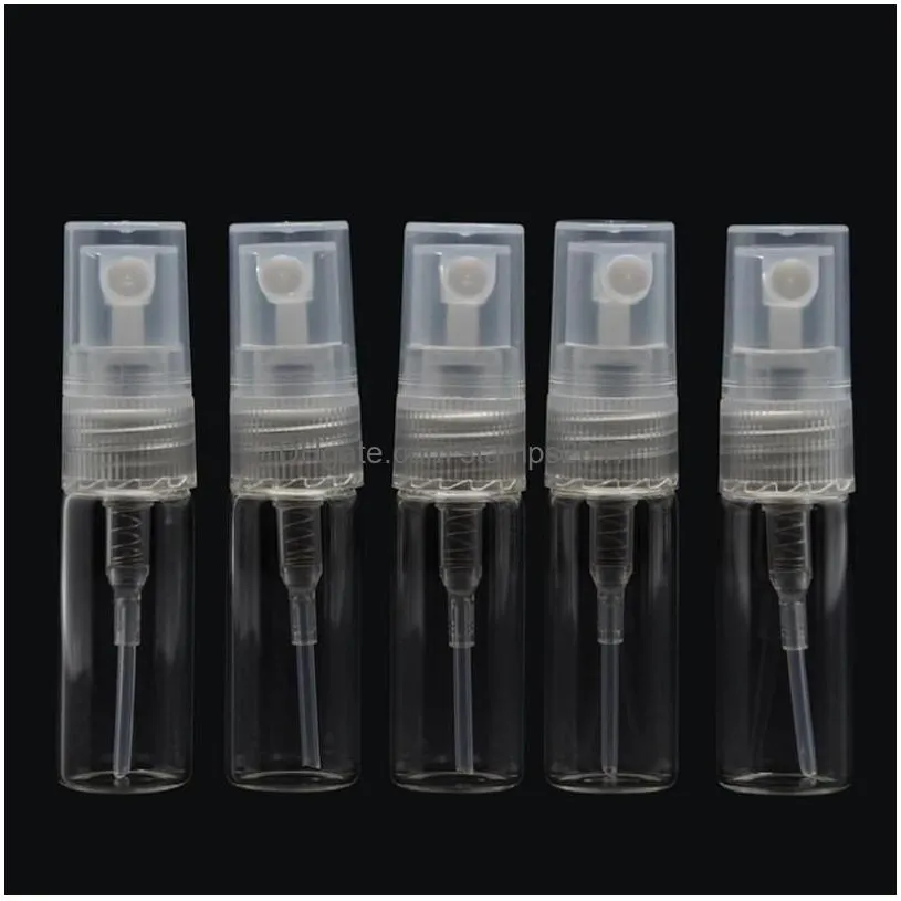 wholesale 2ml/3ml/5ml/10ml refilable spray perfume bottle glass travel empty atomizer bottles cosmetic packaging container