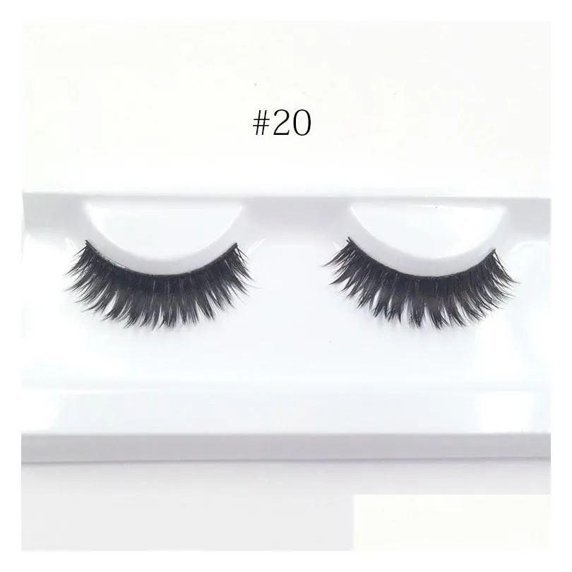 hb false eyelashes 20styles eyelash extensions handmade thick natural fake lashes voluminous fake eyelashes for eye lashes makeup drop