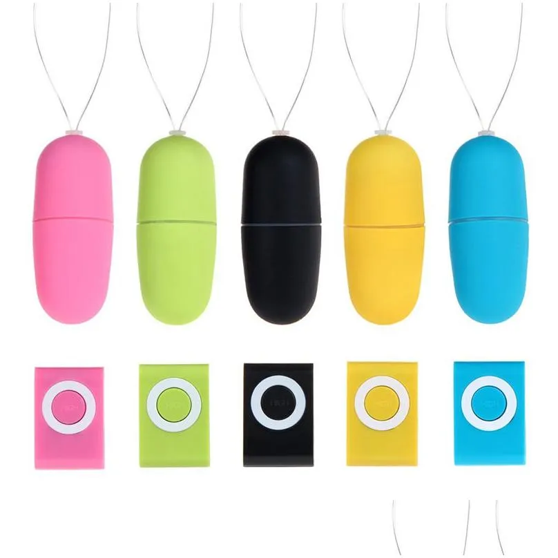 Leg Massagers 5 Colors Waterproof Portable Remote Control Wireless Mp3 Vibrator Egg Clitoral G Spot Stimators Toys For Drop Delivery H Dh4N9