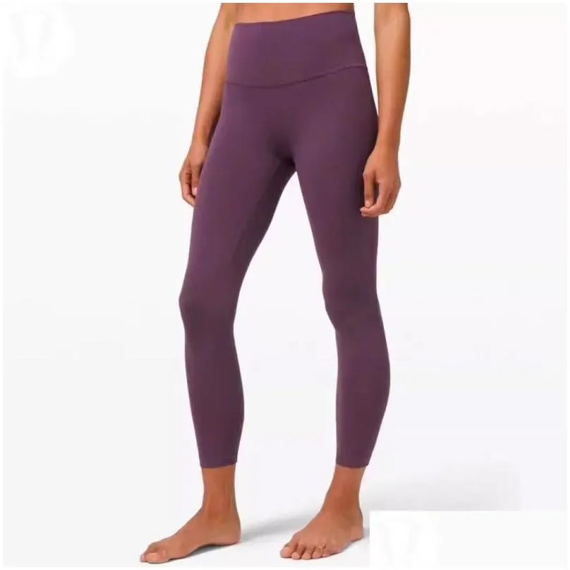 Yoga Outfit Yoga Training Womens Leggings S Quick Drying High Waist Outdoor Sports Fitness Suit Mens Elastic Overall Drop Delivery Spo Dhc1V