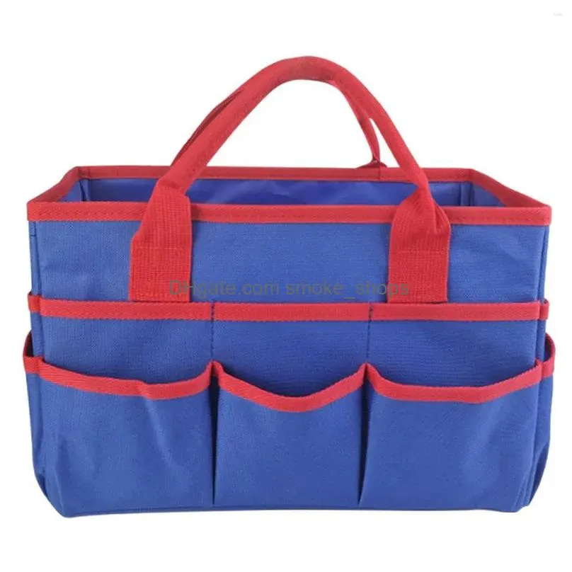 storage bags blue red teachers craft art pets cleaning supplies caddy multipurpose tool waterproof tote bag carrying organizer with