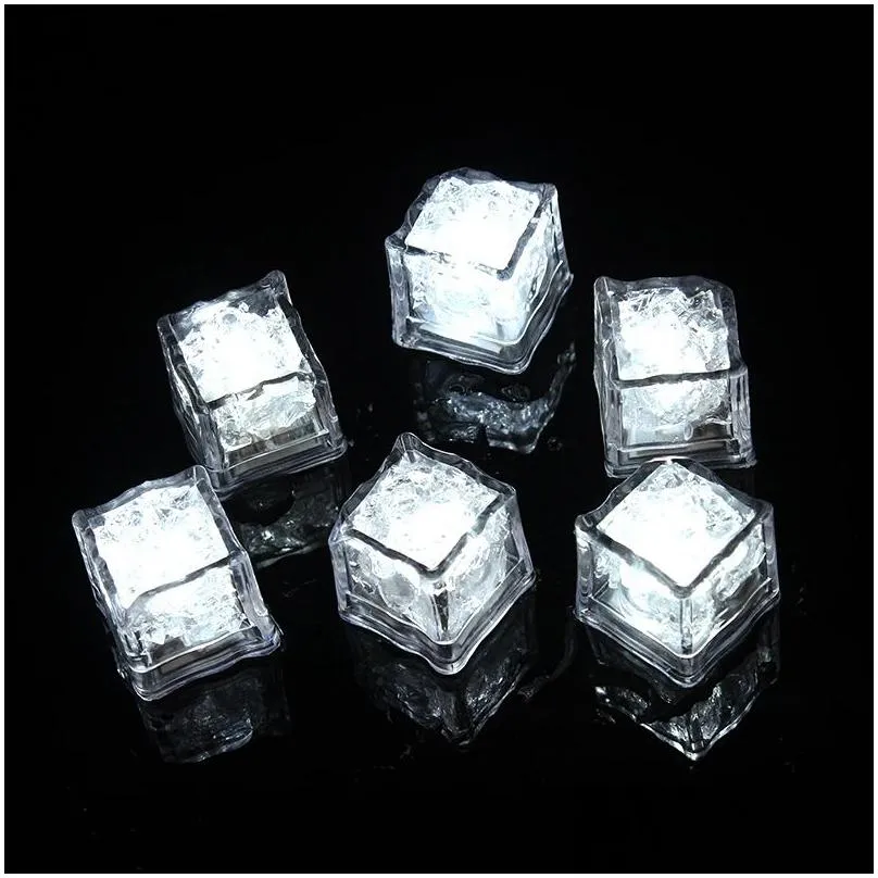 Novelty Lighting Mini Led Party Lights Colorf Changing Ice Cubes Glowing Blinking Flashing Novelty Decor Light Up Bar Club Wedding Amb Dhhrn