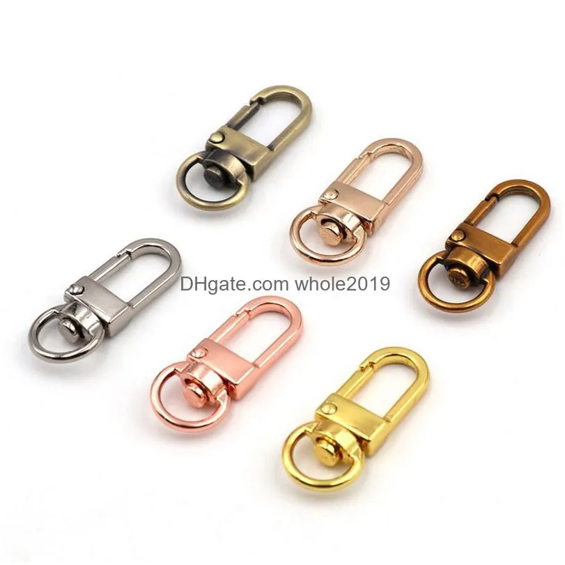 Craft Tools 500Pcs 12X3M Alloy Rotatable Lobster Clasp Dog Key Chains Buckle Bag Hook Keychain Connectors For Diy Jewelry Making Findi Dhnht