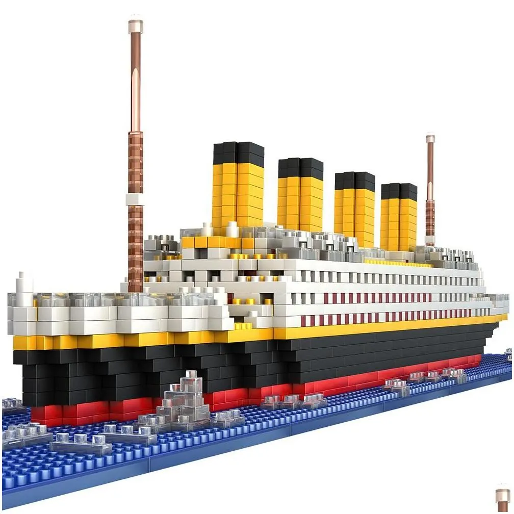 Model Building Kits Mini Blocks Lepin Brick Titanic Model Ship Cruise Bricks Boat Accessory Diy Diamond Building Block Kit Toys For Ki Dhkvy