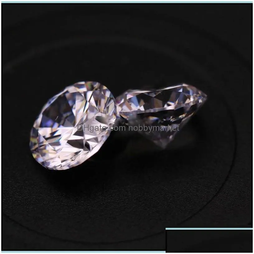 loose diamonds jewelry price small size 0.7mm-1.6mm 3a quality simated diamond white round shape cubic zirconia cz stones for making drop