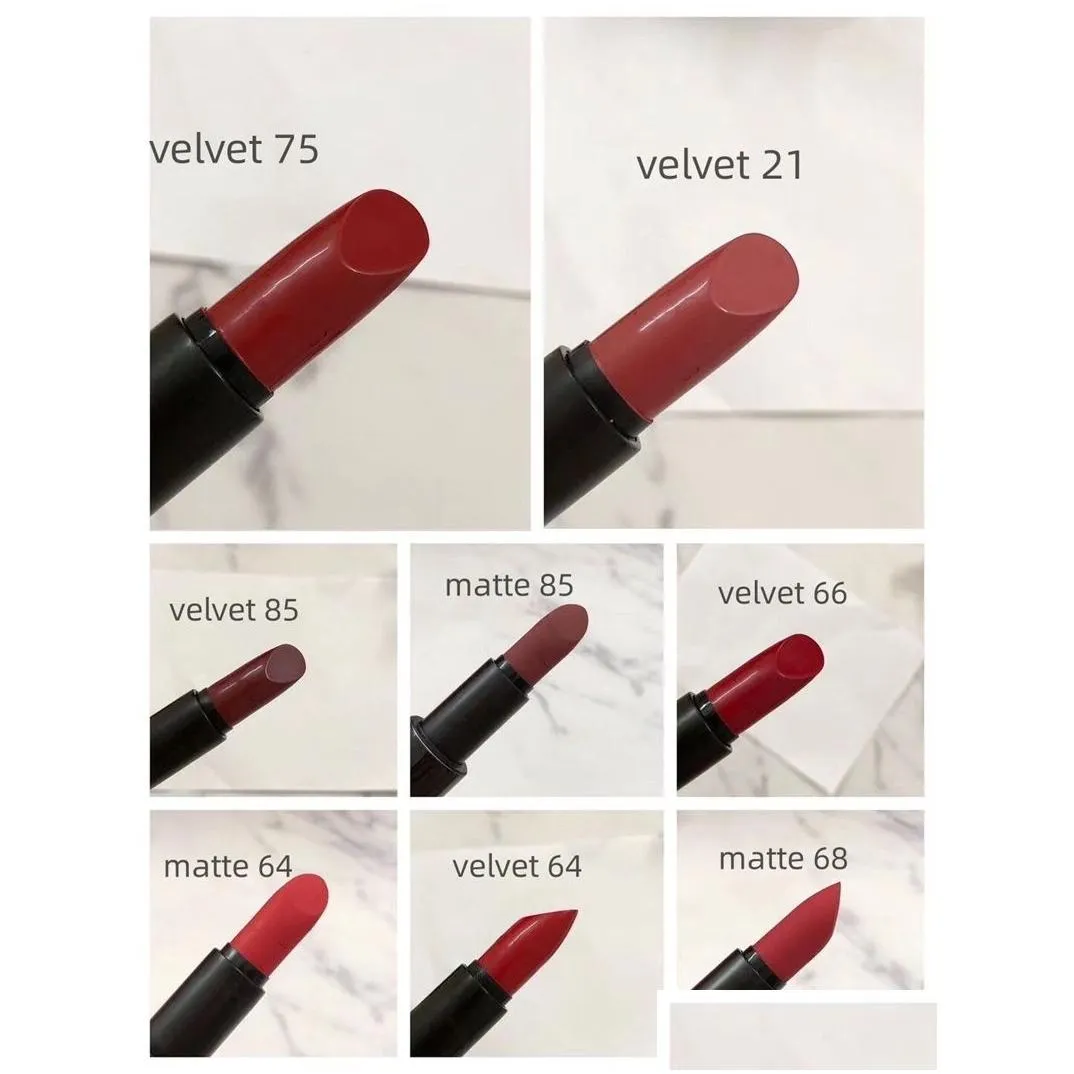 Lipstick Brand Satin Lipstick Matte Made In Italy 3.5G Rouge A Levres Mat 17 Colors Drop Delivery Health Beauty Makeup Lips Dhkbc